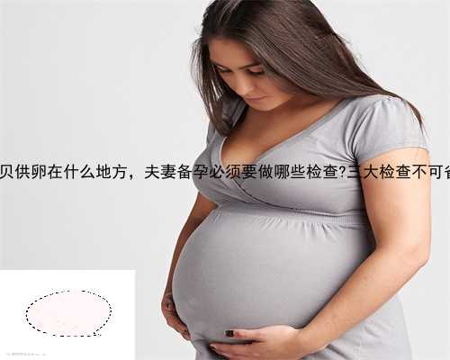 福海县金贝供卵在什么地方，夫妻备孕必须要做哪些检查?三大检查不可省略掉